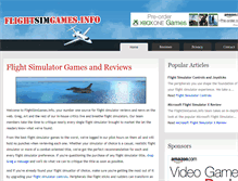 Tablet Screenshot of flightsimgames.info